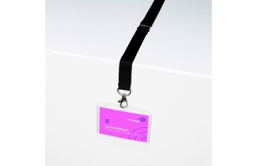 Identificador Avery 60 x 90 mm con cinta y mosquetón - caja de 10