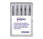 Boite de 5 aiguilles standard pour pistolet textile avec couteau intégré Avery