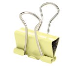 Pince double clip couleur pastel assortie 15 mm - Boîte de 10