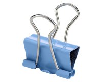 Foldback clip assorted pastel colors 15 mm - box of 10