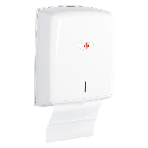 Manual hand towel dipsener white Bruneau 