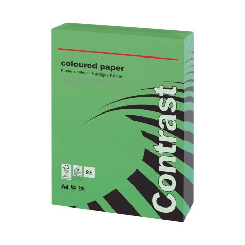 Papel de color A4 120 g/m² verde 250 hojas