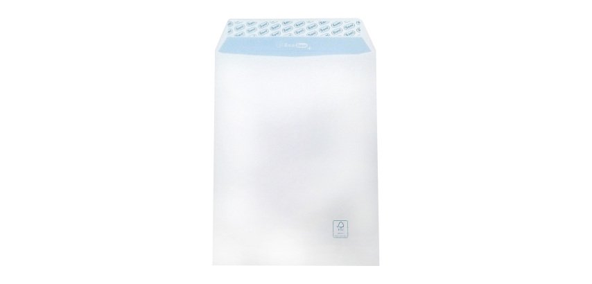 Bolsa blanca Sam 360 x 260 105 g sin ventana strip extraíble- Caja de 250