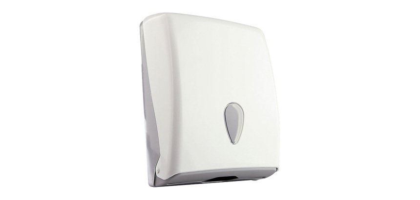 Dispensador secamano toalla ABS blanco 