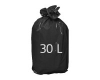 Bolsas basuras negras domesticas 30L- rollo de 25        