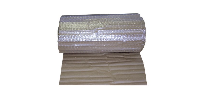 Rollo de burbuja con papel Kraft - 160 cm x 150 m