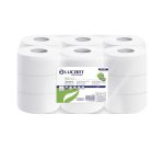 Papel higiénico rollo Jumbo Lucart ECO J100 doble capa 100m - pack de 18 rollos     
