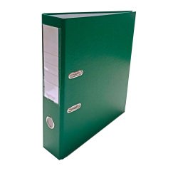 Archivador de palanca forrado en polipropileno 75 mm cartón 2 anillas A4 verde oscuro