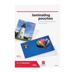 Funda de plastificación brillante 150 micras transparente 100 unidades A5