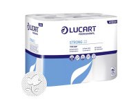 Papel higiénico doméstico Lucart STRONG 22 doble capa 22m - film de 12 rollos       