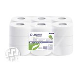 Papel higiénico rollo Jumbo Lucart ECO J143 doble capa 143m- pack de 18 rollos