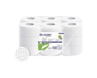 Papel higiénico rollo Jumbo Lucart ECO J143 doble capa 143m- pack de 18 rollos
