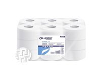 Papel higiénico rollo Jumbo Lucart ECO J143 doble capa 143m- pack de 18 rollos         