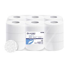 Papel higiénico rollo Jumbo Lucart STRONG J125 doble capa 125m- pack de 18 rollos    