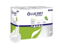Papel higiénico doméstico Lucart ECO 22 doble capa 22m - film de 12 rollos 