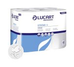 Papel higiénico doméstico Lucart STRONG 14 doble capa 13,8m - film de 12 rollos             