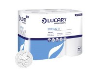 Papel higiénico doméstico Lucart STRONG 18 doble capa 17,6m - film de 12 rollos  