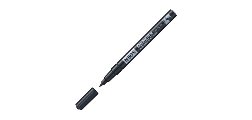 Marqueur permanent indélébile Pentel N50S pointe ogive fine 3,18 mm