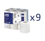 Papel higiénico doméstico Tork Premium doble capa 22,9m - film de 108 rollos  