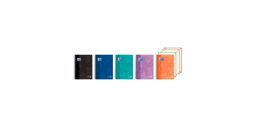 Cuaderno European Book Tapas de plástico  A5+ Oxford