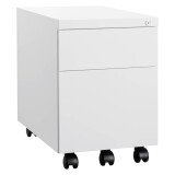 Mobile drawer cabinet metal antibacterial 2 drawers 