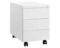 Mobile drawer cabinet antibacterial 3 drawers 