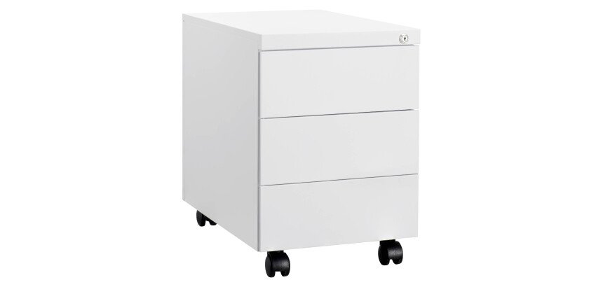 Cajonera metálica móvil antibacteriana 3 cajones