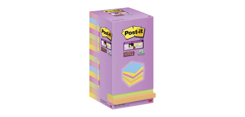 Torre Post-it 16 blocs Notas Supert Sticky 76 x 76 