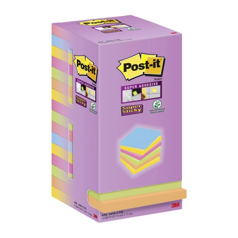 Torre Post-it 16 blocs Notas Supert Sticky 76 x 76