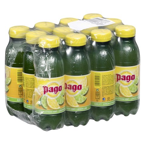 Jus de citron- citron vert Pago - 33 cl - 12 bouteilles