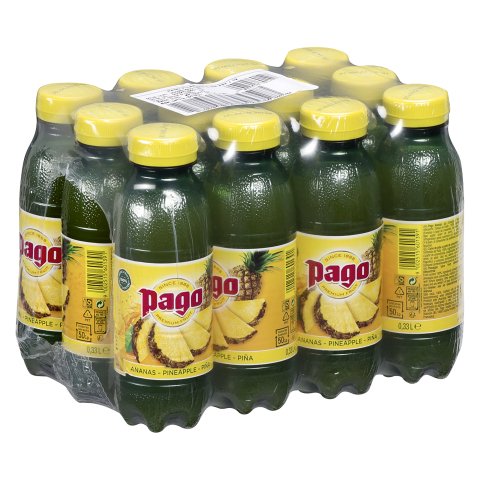 Zumo de piña Pago - 33 cl - 12 botellas