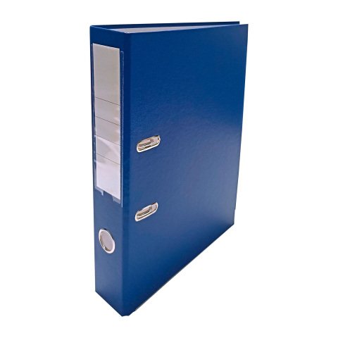 Archivador de palanca forrado en polipropileno 50 mm cartón 2 anillas A4 azul