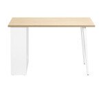 Bureau Designy L 120 x P 60 cm avec étagères intégrées et pieds en bois style scandinave