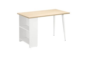 Escritorio Design con estanterías An 120 x Fon 60 cm Roble claro