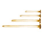 Encuadernadores de latón dorado Nº12 - Paquete de 100 