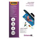 Pochettes de plastification Fellowes SuperQuick A4 2 x 80 µ brillantes - Boite de 100