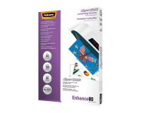 Pochettes de plastification Fellowes SuperQuick A4 2 x 80 µ brillantes - Boite de 100