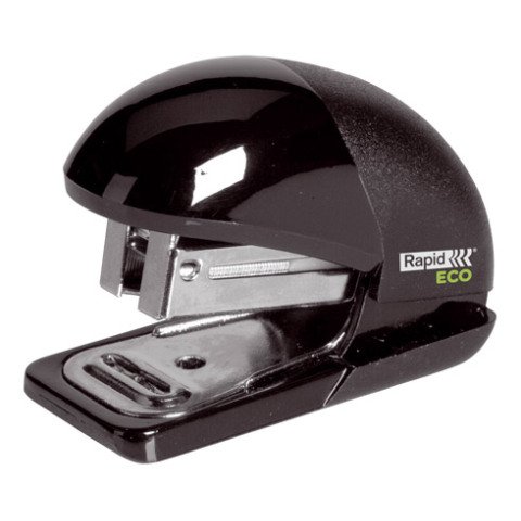 Grapadora Rapid Eco mini Negra - Capacidad 15 hojas