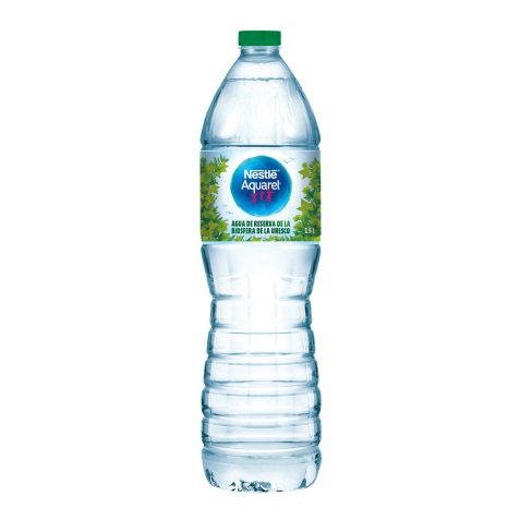 Agua Nestlé Aquarel botella 1,5 L.