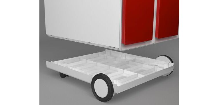 Mobile support system for drawers Easybox