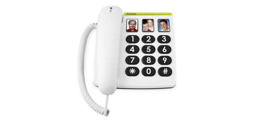Doro Wired Phone PhoneEasy 331 pH White