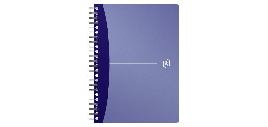 Cahier spirale Oxford Urban mix A5 14,8 x 21 cm - blanc ligné - 180 pages