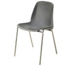 Chaise coque SORA - polypropylène - pieds métal - Couleurs standards