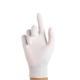 Guantes Mapa de Nitrilo no empolvados/blanco