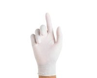 Guantes Mapa de Nitrilo no empolvados/blanco