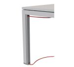 Goulotte passe-câbles verticale H 58 cm - Team line