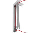 Goulotte passe-câbles verticale H 58 cm - Team line