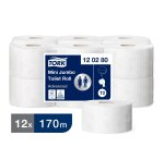 Papier toilette Mini Jumbo double épaisseur Tork T2 Advanced - 12 rouleaux de 170 m