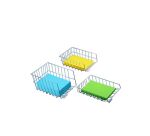 Corbeille à courrier fil métal hauteur 18 cm