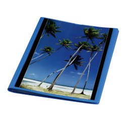 Protège-documents personnalisables Viquel Essentiel Recyclé polypropylène translucide A4 20 pochettes - 40 vues - couleur